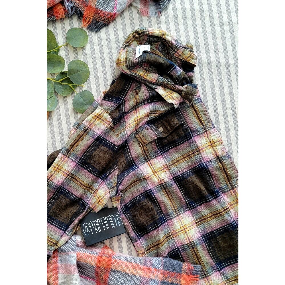 Old Navy Green Plaid Shirt